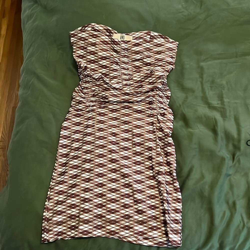Charlotte Knowles (KNWLS) skinn mini dress argyle K size M